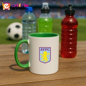 Cana Aston Villa Anglia , cu logoul stema echipei, Cadoul Perfect - Img 21