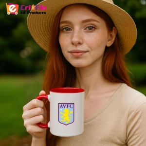 Cana Aston Villa Anglia , cu logoul stema echipei, Cadoul Perfect - Img 48