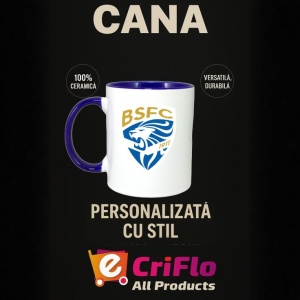 Cana Brescia calcio Italia , cu logoul stema echipei, Cadoul Perfect - Img 25