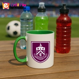 Cana Burnley Anglia , cu logoul stema echipei, Cadoul Perfect - Img 21