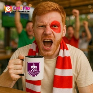 Cana Burnley Anglia , cu logoul stema echipei, Cadoul Perfect - Img 37