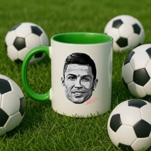 Cana cu fotbalistul Cristiano Ronaldo-Al-Nassr FC - Img 19