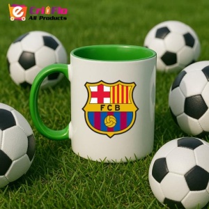 Cana FCB Spania , cu logoul stema echipei, Cadoul Perfect - Img 23