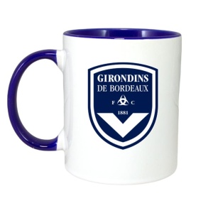 Cana Girondins de Bordeaux Franta , cu logoul stema echipei, Cadoul Perfect - Img 4
