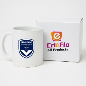Cana Girondins de Bordeaux Franta , cu logoul stema echipei, Cadoul Perfect - Img 14
