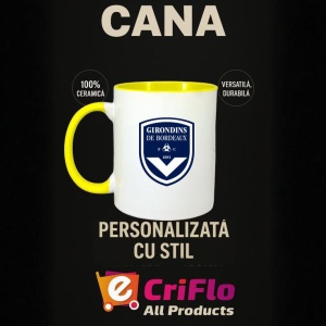 Cana Girondins de Bordeaux Franta , cu logoul stema echipei, Cadoul Perfect - Img 30
