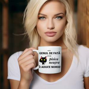 Cana haioasa personalizata cu textul Sunt genul de fata