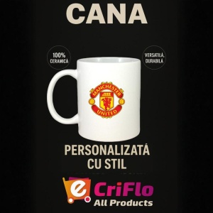 Cana Manchester United FC Anglia , cu logoul stema echipei, Cadoul Perfect - Img 15