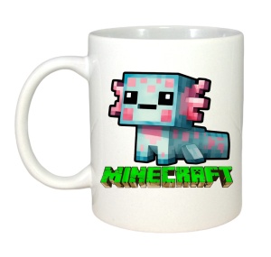 Cana Minecraft Axolotl Albastru 2