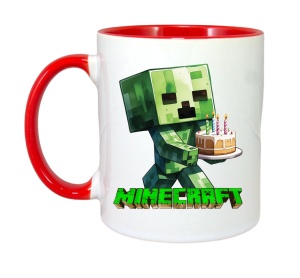 Cana Minecraft Creeper Cu Tort - Img 8