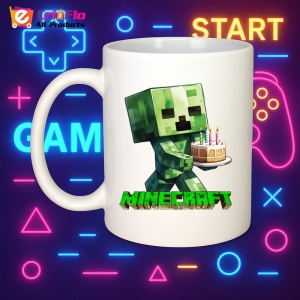 Cana Minecraft Creeper Cu Tort - Img 10
