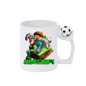 Cana Minecraft Steve Cu Pisica
