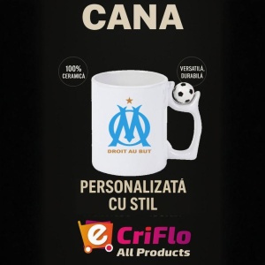 Cana Olympique de Marseille Franta , cu logoul stema echipei, Cadoul Perfect - Img 13
