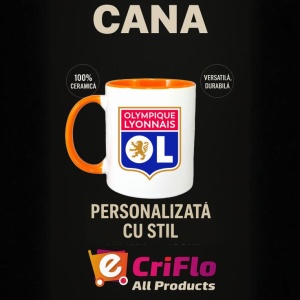 Cana Olympique Lyonnais Franta , cu logoul stema echipei, Cadoul Perfect - Img 40