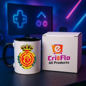 Cana Rcd mallorca Spania , cu logoul stema echipei, Cadoul Perfect - Img 34