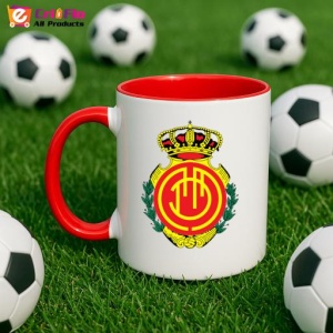 Cana Rcd mallorca Spania , cu logoul stema echipei, Cadoul Perfect - Img 46