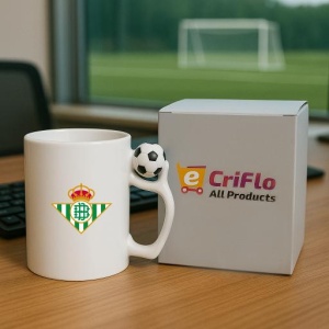 Cana Real Betis Spania , cu logoul stema echipei, Cadoul Perfect - Img 9