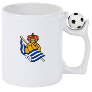 Cana Real Sociedad Spania , cu logoul stema echipei, Cadoul Perfect