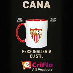 Cana Sevilla FC Spania , cu logoul stema echipei, Cadoul Perfect - Img 45