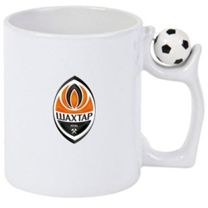 Cana Shakhtar Donetsk Ucraina , cu logoul stema echipei, Cadoul Perfect