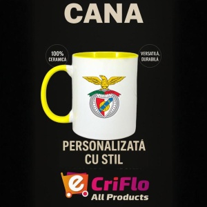 Cana SL Benfica Portugalia , cu logoul stema echipei, Cadoul Perfect - Img 30