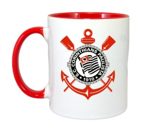 Cana Sport Club Corinthians Paulista Brazilia , cu logoul stema echipei, Cadoul Perfect - Img 8