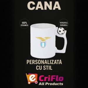 Cana SS Lazio Italia , cu logoul stema echipei, Cadoul Perfect - Img 13