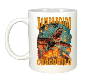 Cana Tralalero TraLaLa cu Bombadiro Crocodilo Meme Crocodilo Fire - Italian Brainrot - Img 2