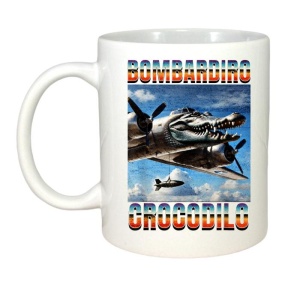 Cana Tralalero TraLaLa cu Bombardiro Crocodilo Funny Trendy Italian Brainrot Meme - Img 2