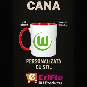 Cana VfL Wolfsburg Germania , cu logoul stema echipei, Cadoul Perfect - Img 45