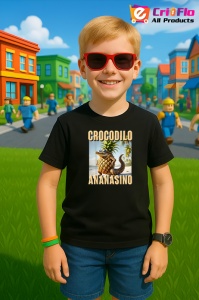 Crocodilo Ananasino ** Tricou Tralalero Tralala Copii | Dama | Barbat