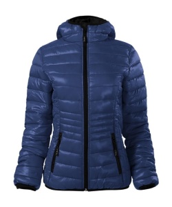 Geaca dama material vatuit si calduros de culoare albastru marin