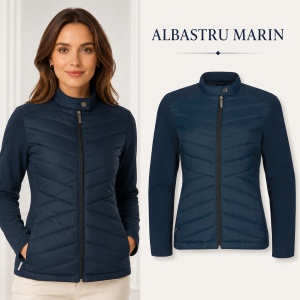 Geacă Damă tip Jachetă Hibridă Matlasată și Softshell, Elastică și Modernă – Cross 556 - Img 14