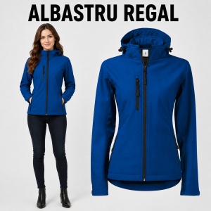 Geacă Damă tip Jachetă Softshell cu Glugă Detașabilă, Impermeabilă și Elastică – Performance 521 - Img 12