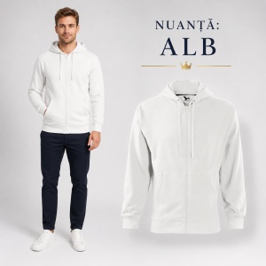 Hanorac Bărbați cu Fermoar și Glugă Malfini 410 Trendy Zipper – 300 g/m² - Img 10