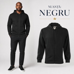 Hanorac Bărbați cu Fermoar și Glugă Malfini 410 Trendy Zipper – 300 g/m² - Img 20