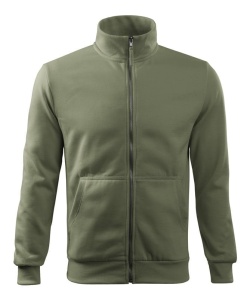 Hanorac barbat cu fermoar de culoare khaki