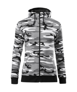 Hanorac de culoare camuflaj gri