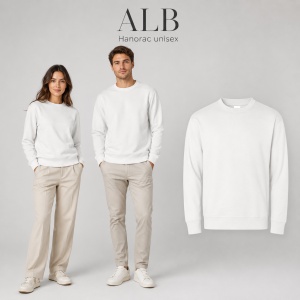 Hanorac Tip Bluză Unisex pentru Damă și Bărbați – 60% Bumbac, Interior Pieptănat, 280 g/m², S–5XL - Img 11