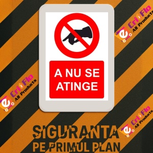 Indicator A nu se atinge indicator de interzicere, Sticker autocolant - Img 3