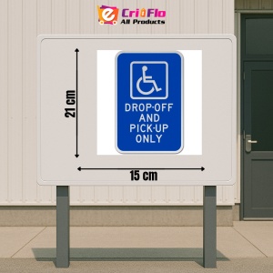 Indicator Accessible Drop-Off and Pick-Up Sign, Sticker autocolant - Img 2
