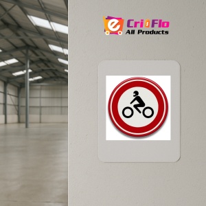 Indicator Accesul interzis motocicletelor, Sticker autocolant - Img 4