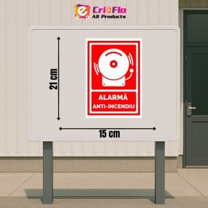 Indicator Alarma ant-iincendiu, Sticker autocolant - Img 2