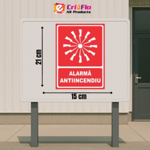 Indicator Alarma antiiincendiu, Sticker autocolant - Img 2