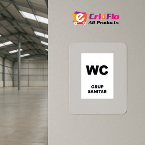 Indicator Alb wc grup sanitar, Sticker autocolant - Img 4