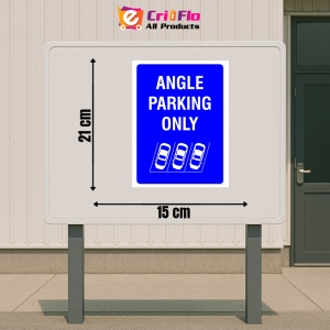 Indicator Angle Parking Only Sign, Sticker autocolant - Img 2