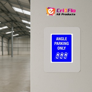 Indicator Angle Parking Only Sign, Sticker autocolant - Img 4