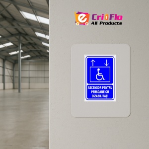 Indicator Ascensor pentru persoane cu dizabilitati, Sticker autocolant - Img 4