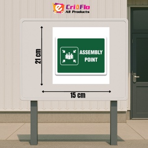 Indicator ASSEMBLY POINT SIGNS, Sticker autocolant - Img 2