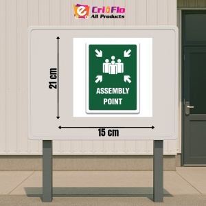 Indicator ASSEMBLY POINT, Sticker autocolant - Img 2
